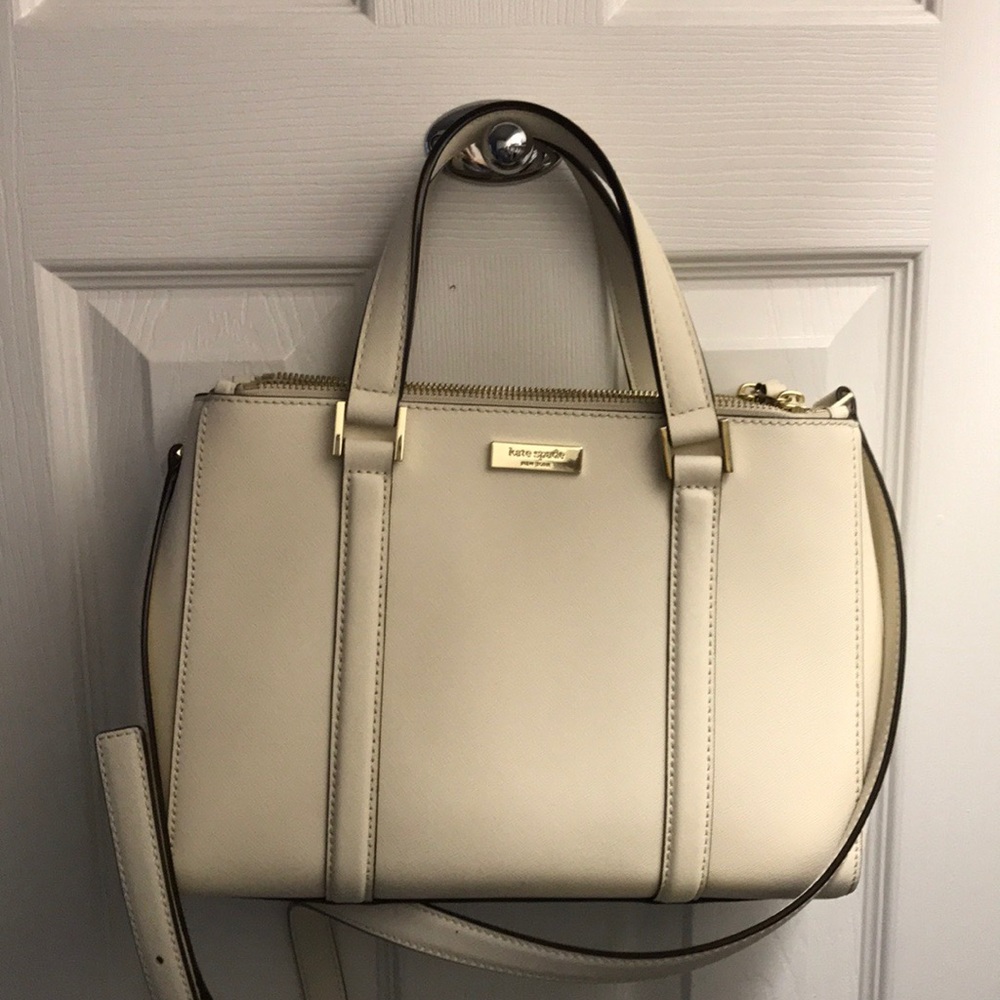 Kate Spade white cross body bag! Carried once!